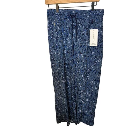 NWT Avenue Wide Leg Crop Pant Granite Blue Normcore Casual Errands Relaxed 8 - Picture 1 of 5